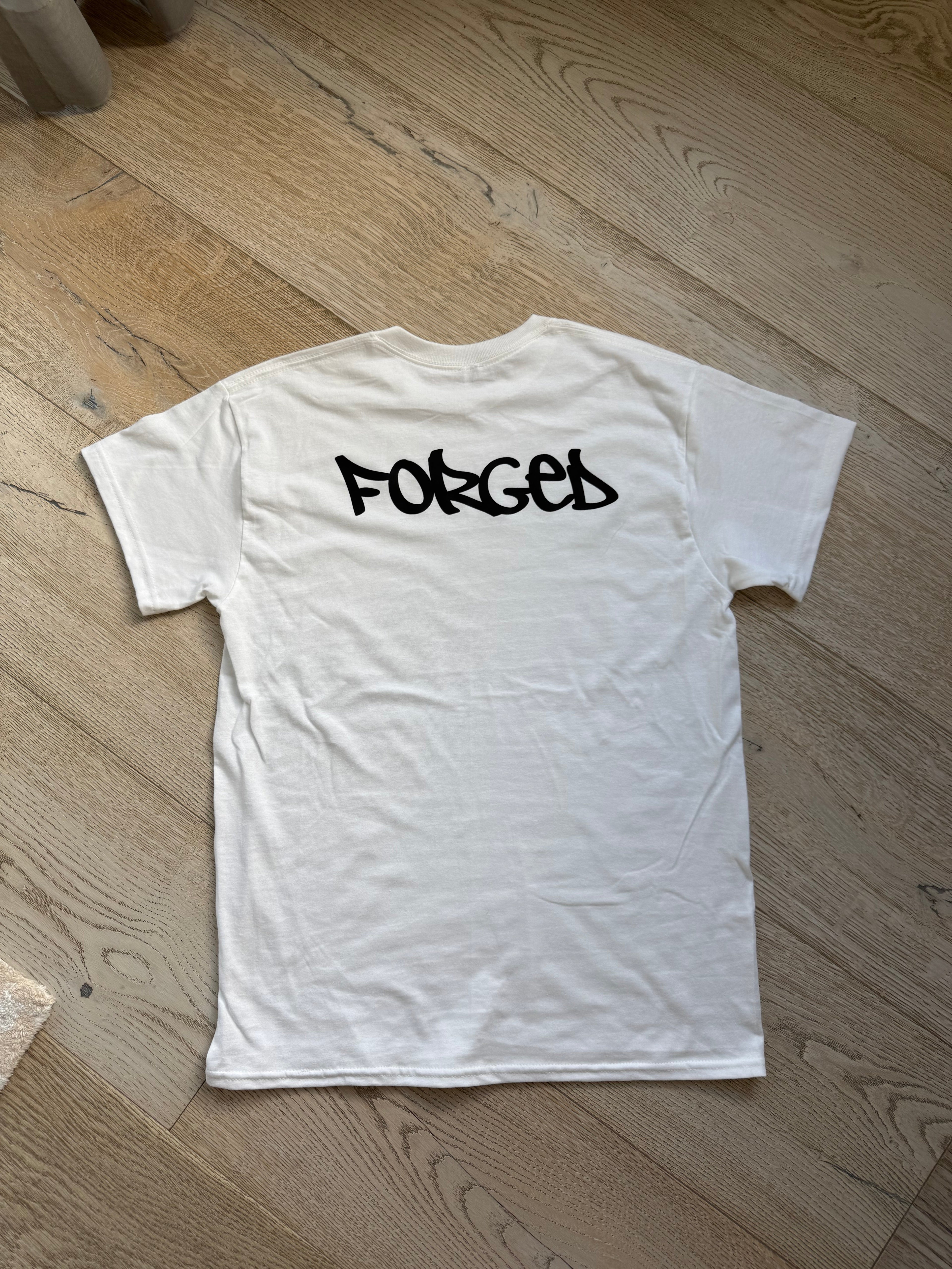 Forged Racing V2 Shirt - White (ADULT SIZE)