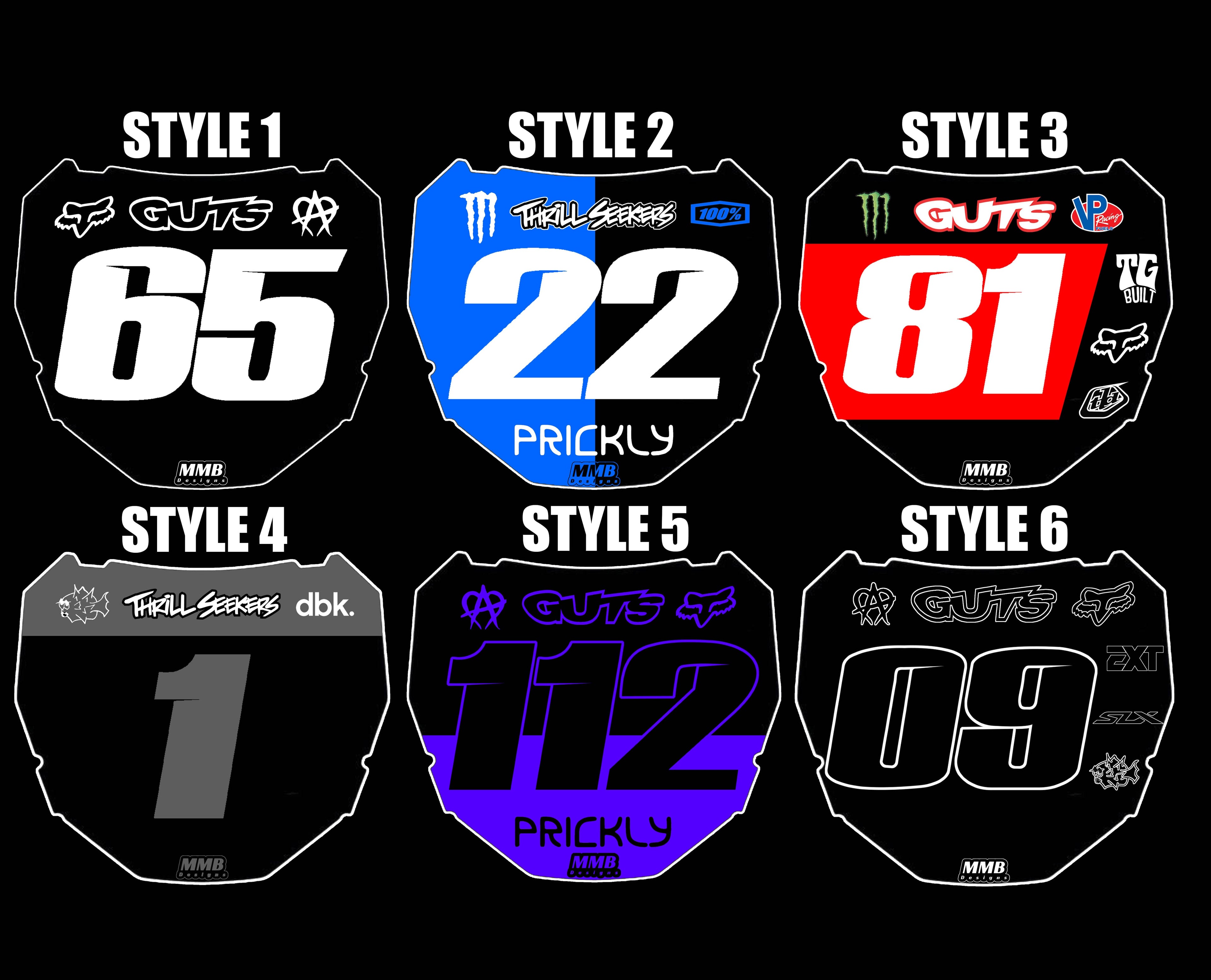 Custom E-Bike Plate Decal