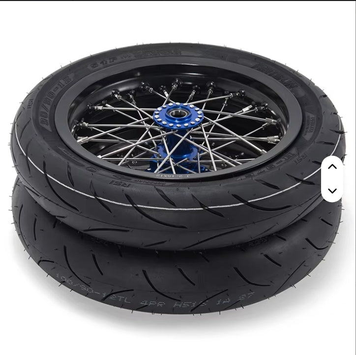 MotoTec Super-Moto Wheel Set