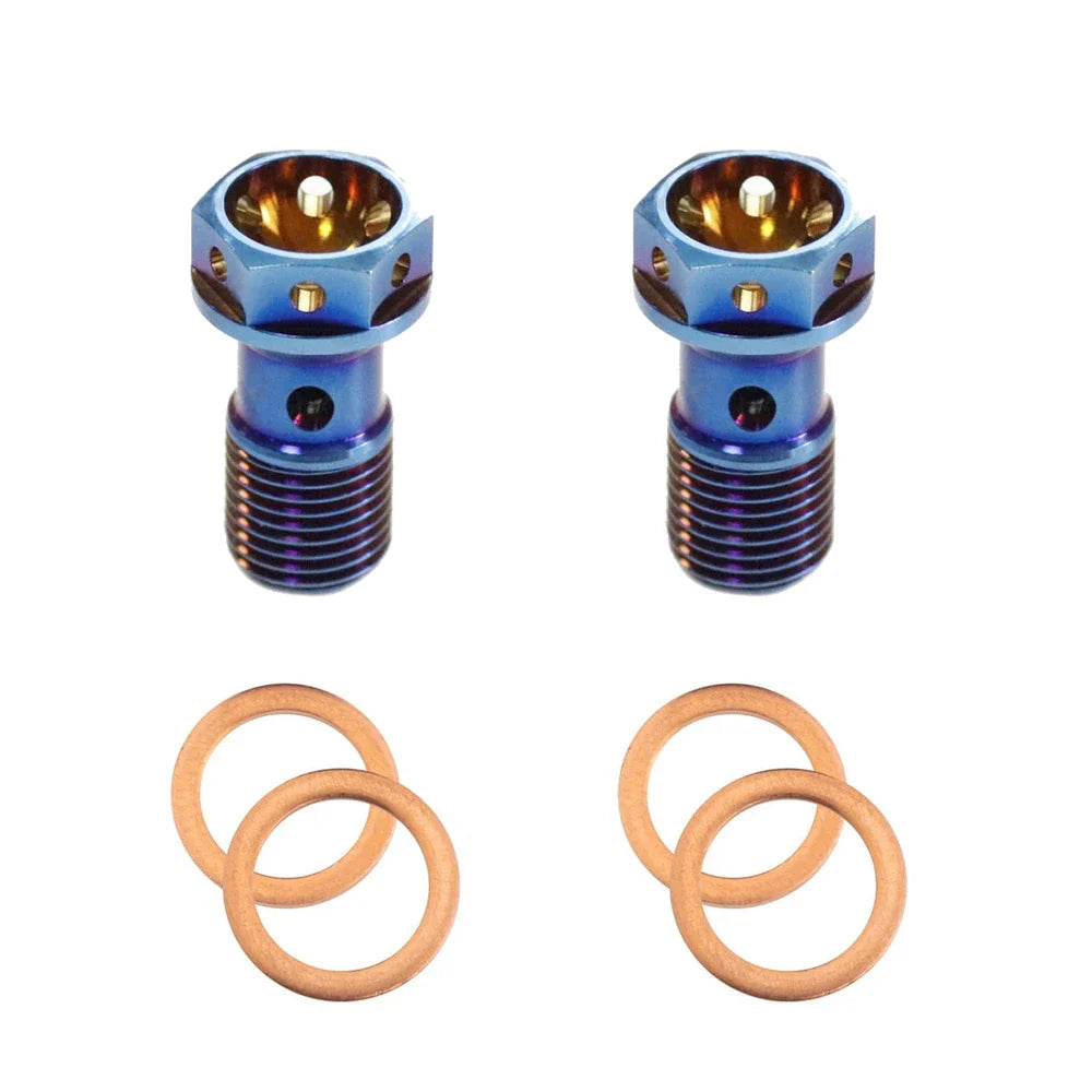 M10 x 1.00 Titanium Banjo Bolt – Grade 5 ( 2 pack )